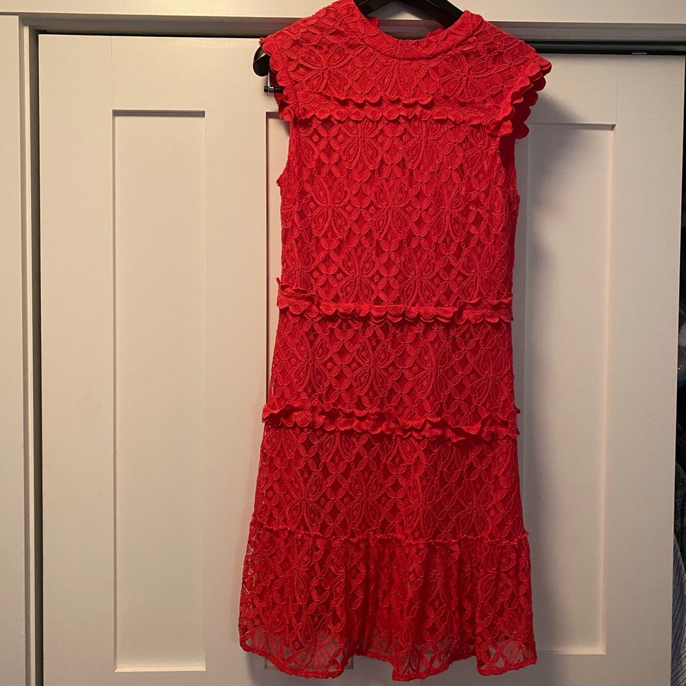 Julia Jordan Red Lace dress